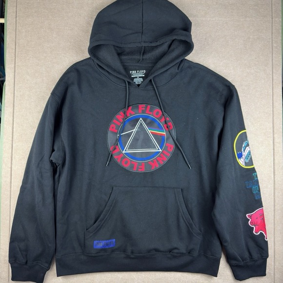 Pink Floyd Other - Pink Floyd‎ Sweatshirt Hoodie Men XL Black Prism Graphic Dark Side Patches